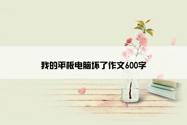 我的平板电脑坏了作文600字