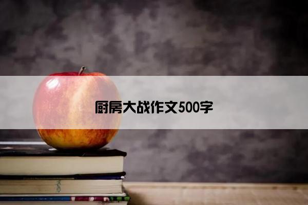 厨房大战作文500字