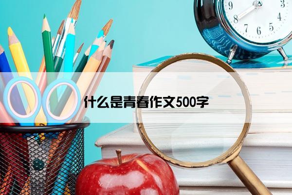 什么是青春作文500字