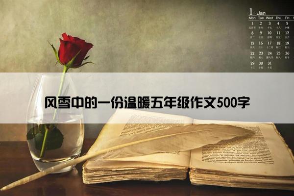 风雪中的一份温暖五年级作文500字