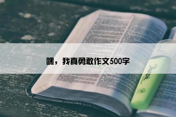 嘿，我真勇敢作文500字