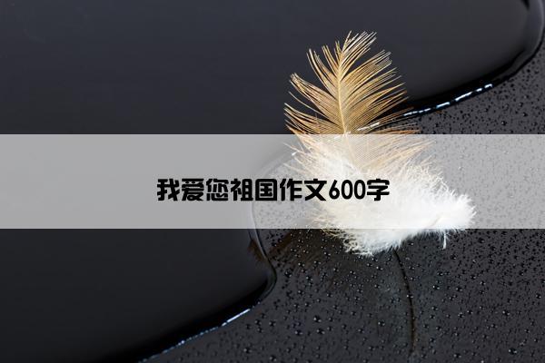 我爱您祖国作文600字