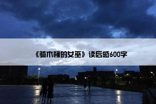 《骑木桶的女巫》读后感600字