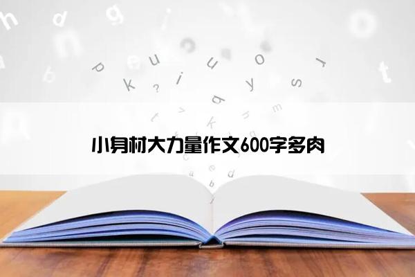 小身材大力量作文600字多肉