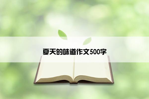 夏天的味道作文500字