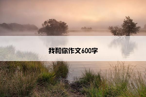 我和你作文600字