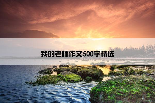 我的老师作文500字精选