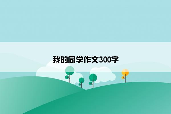 我的同学作文300字