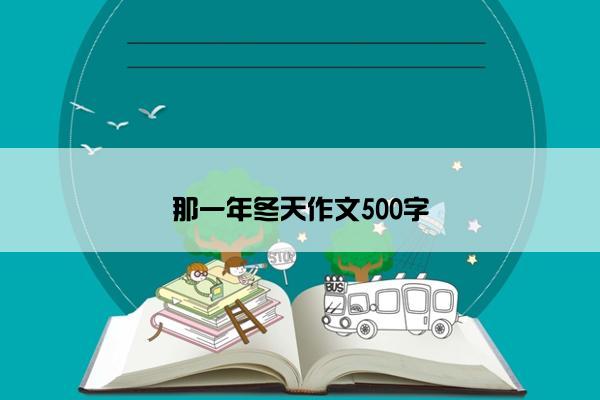 那一年冬天作文500字