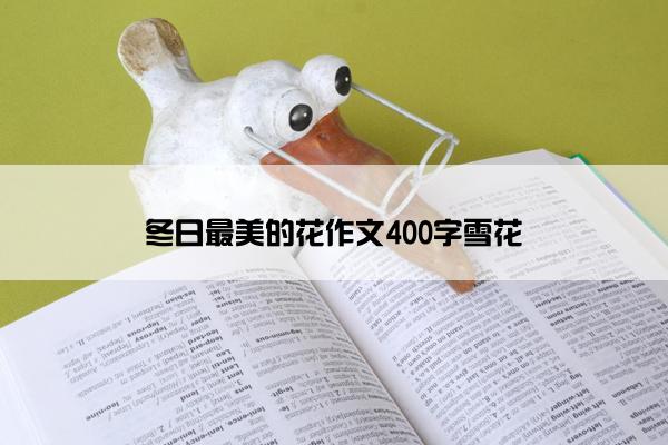 冬日最美的花作文400字雪花
