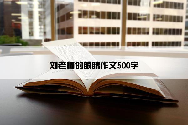 刘老师的眼睛作文500字
