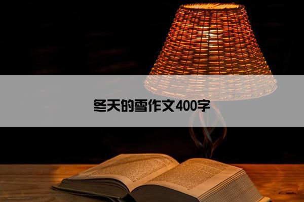 冬天的雪作文400字