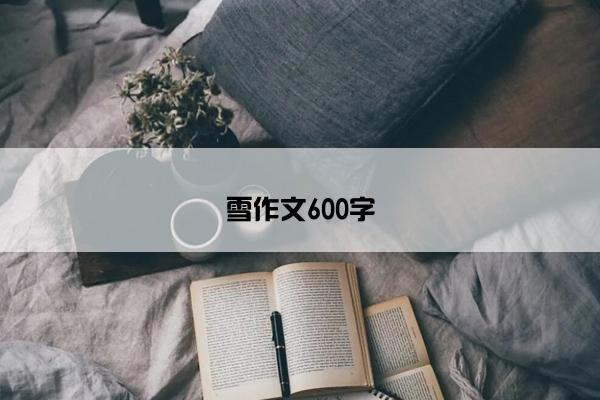 雪作文600字