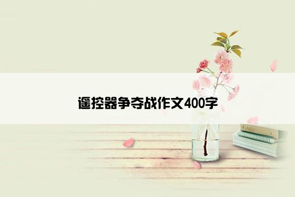 遥控器争夺战作文400字