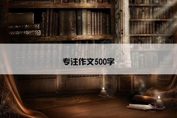 专注作文500字