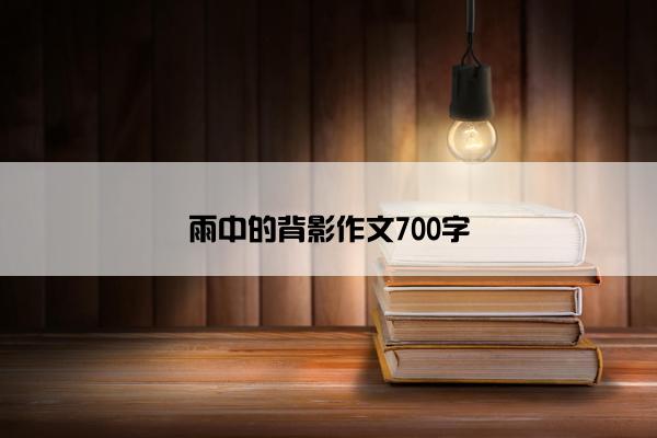雨中的背影作文700字