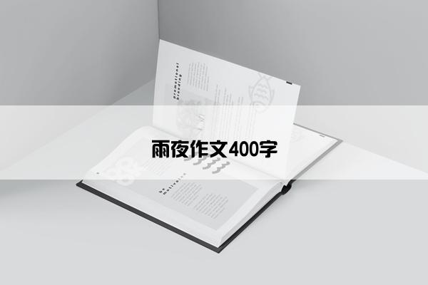 雨夜作文400字