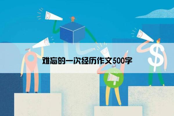 难忘的一次经历作文500字