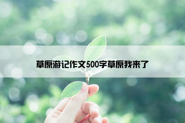 草原游记作文500字草原我来了