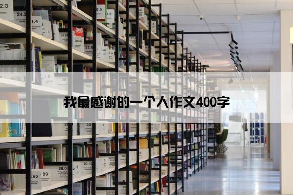 我最感谢的一个人作文400字