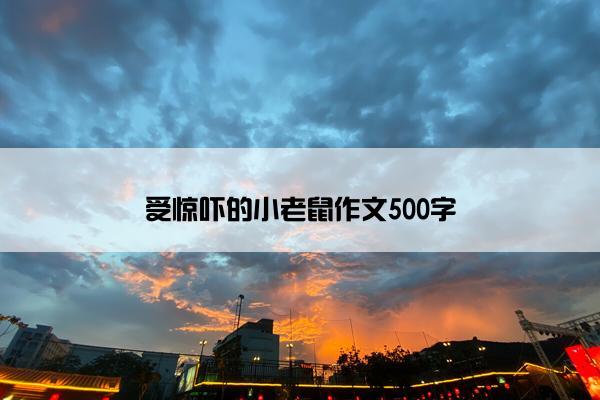 受惊吓的小老鼠作文500字