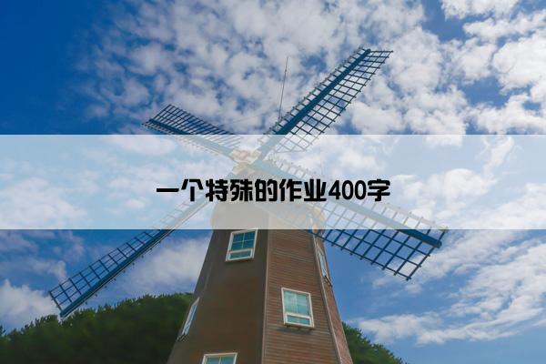 一个特殊的作业400字