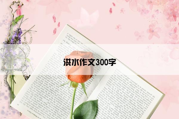 洪水作文300字