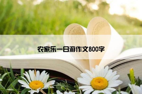 农家乐一日游作文800字