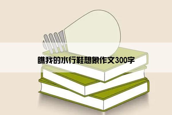 瞧我的水行鞋想象作文300字