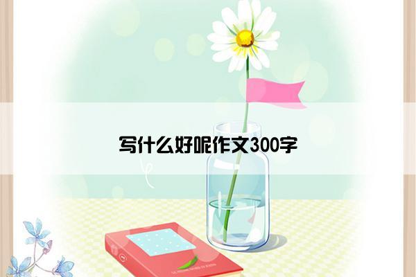 写什么好呢作文300字