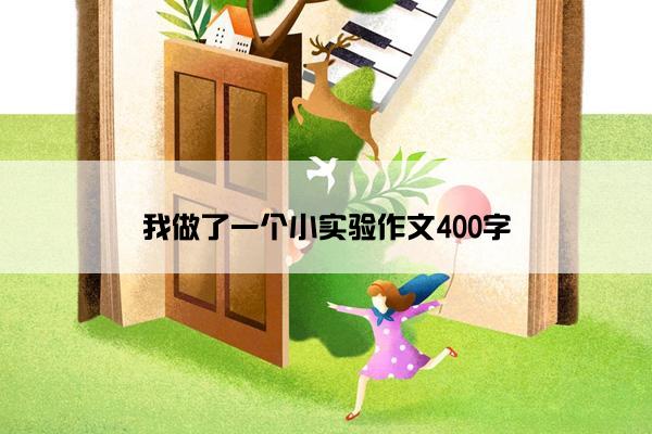 我做了一个小实验作文400字