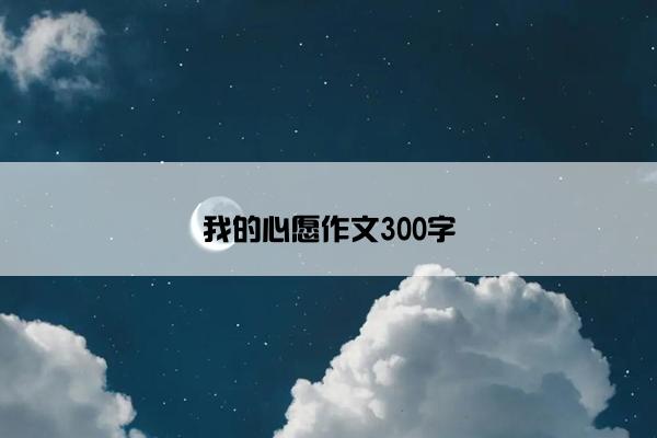 我的心愿作文300字