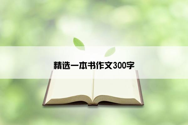 精选一本书作文300字