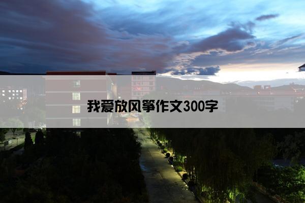 我爱放风筝作文300字