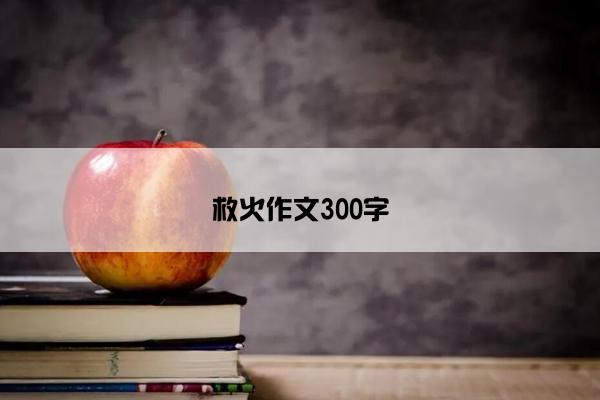 救火作文300字