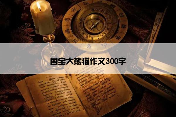 国宝大熊猫作文300字