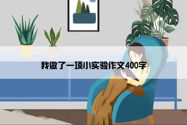 我做了一项小实验作文400字