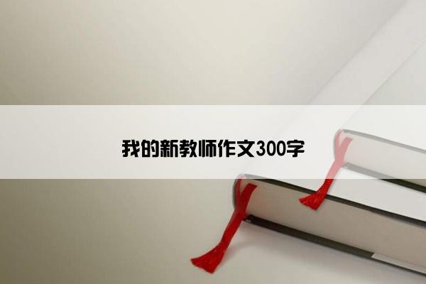 我的新教师作文300字