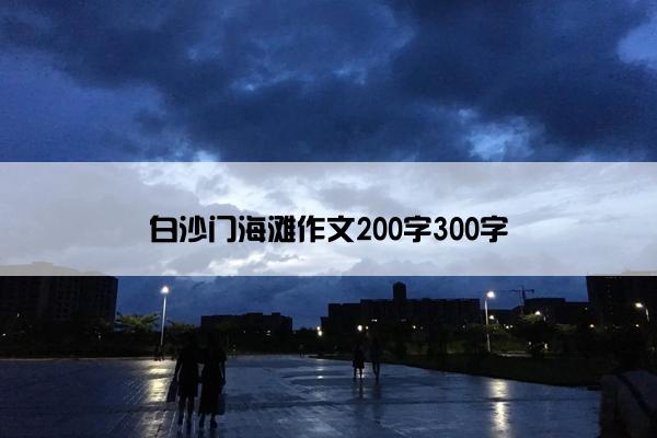 白沙门海滩作文200字300字