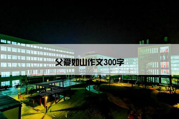 父爱如山作文300字
