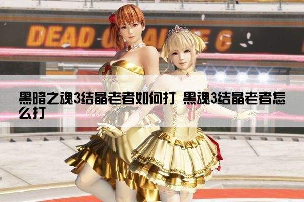 黑暗之魂3结晶老者如何打 黑魂3结晶老者怎么打