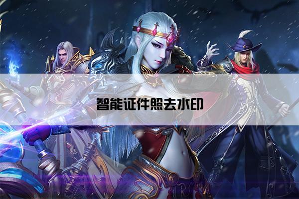 智能证件照去水印