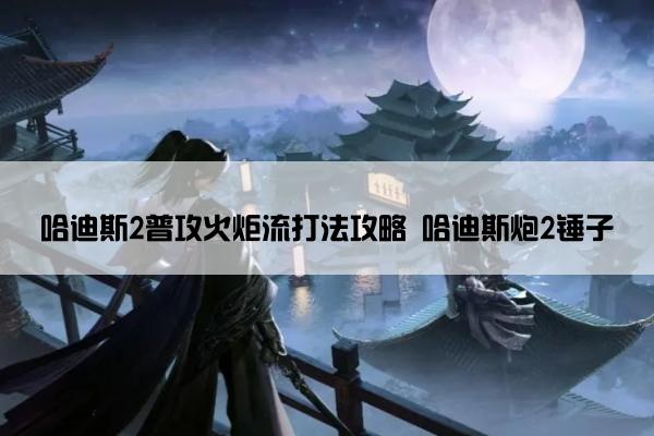 哈迪斯2普攻火炬流打法攻略 哈迪斯炮2锤子