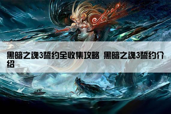 黑暗之魂3誓约全收集攻略 黑暗之魂3誓约介绍