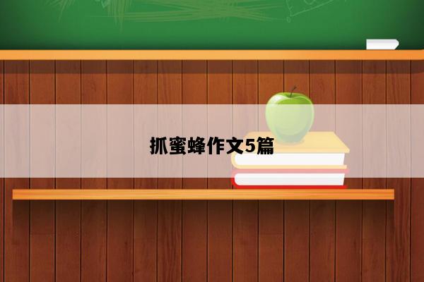 抓蜜蜂作文5篇