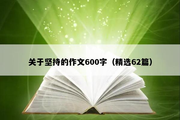 关于坚持的作文600字（精选62篇）