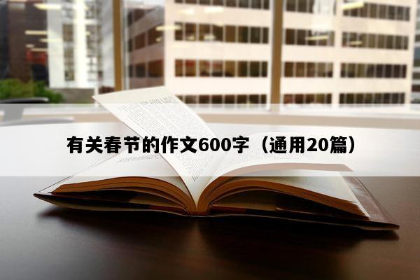 有关春节的作文600字（通用20篇）