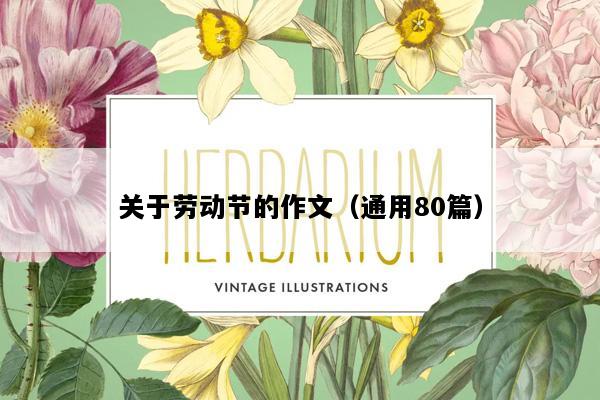 关于劳动节的作文（通用80篇）