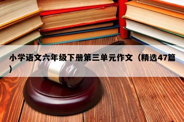 小学语文六年级下册第三单元作文（精选47篇）