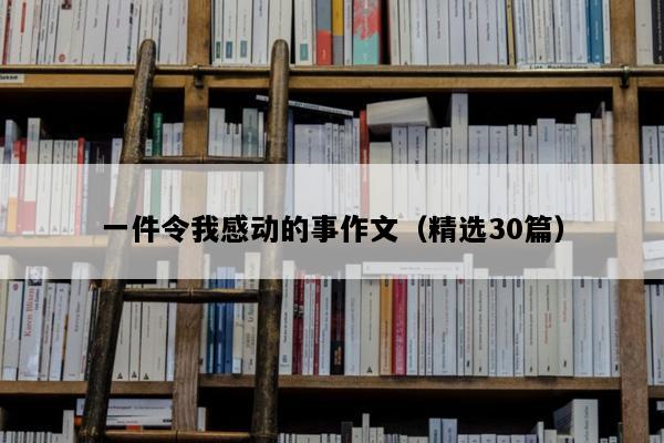一件令我感动的事作文（精选30篇）